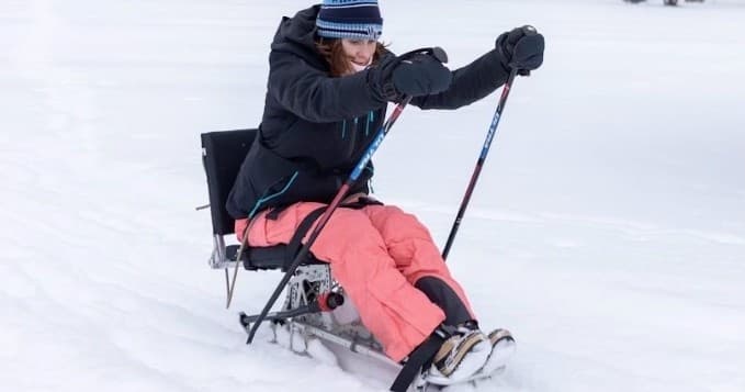 Winter Adventures with Cross Country Sit Sledge at RAD Recreation Adapted Society