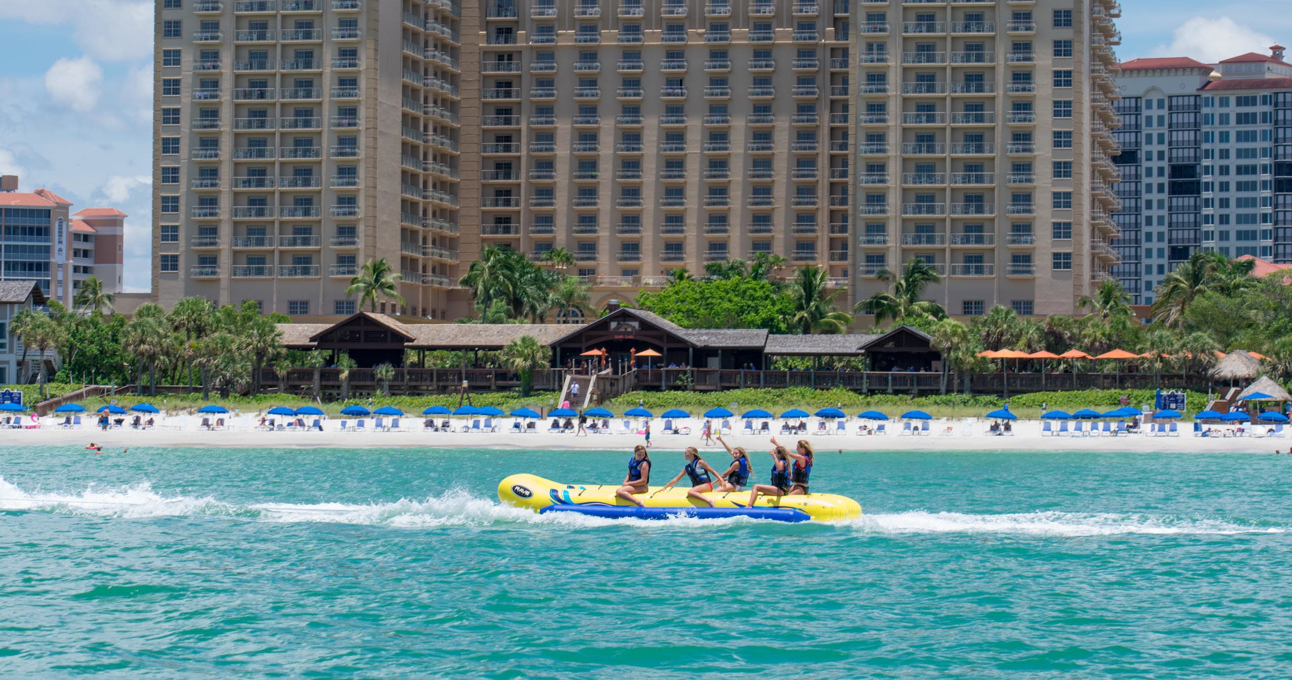 Waterfront Banana Boat Rides with Marco Island WaterSports in Naples