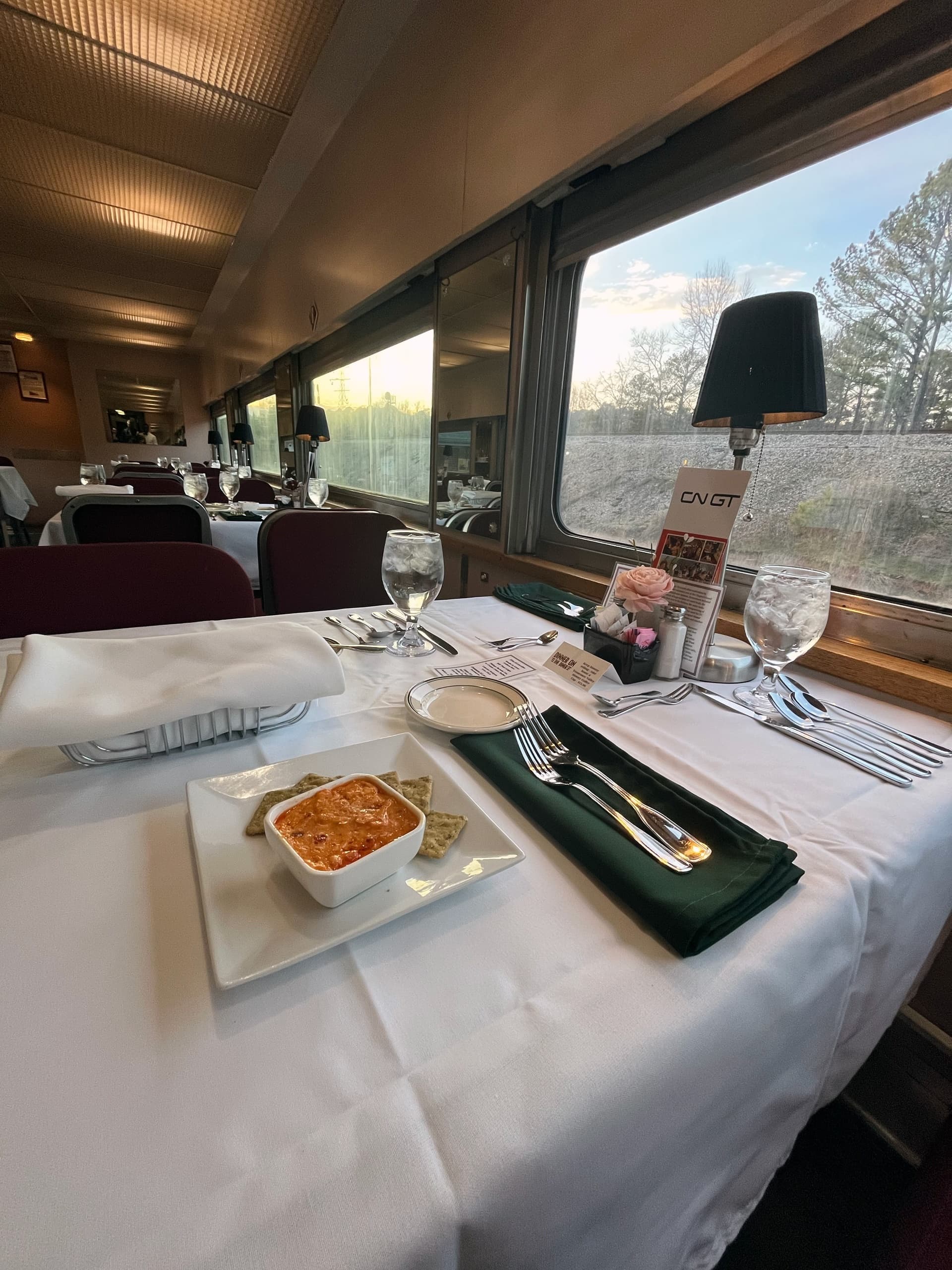 Dinner on the Diner at Tennessee Valley Railroad Museum in Chattanooga