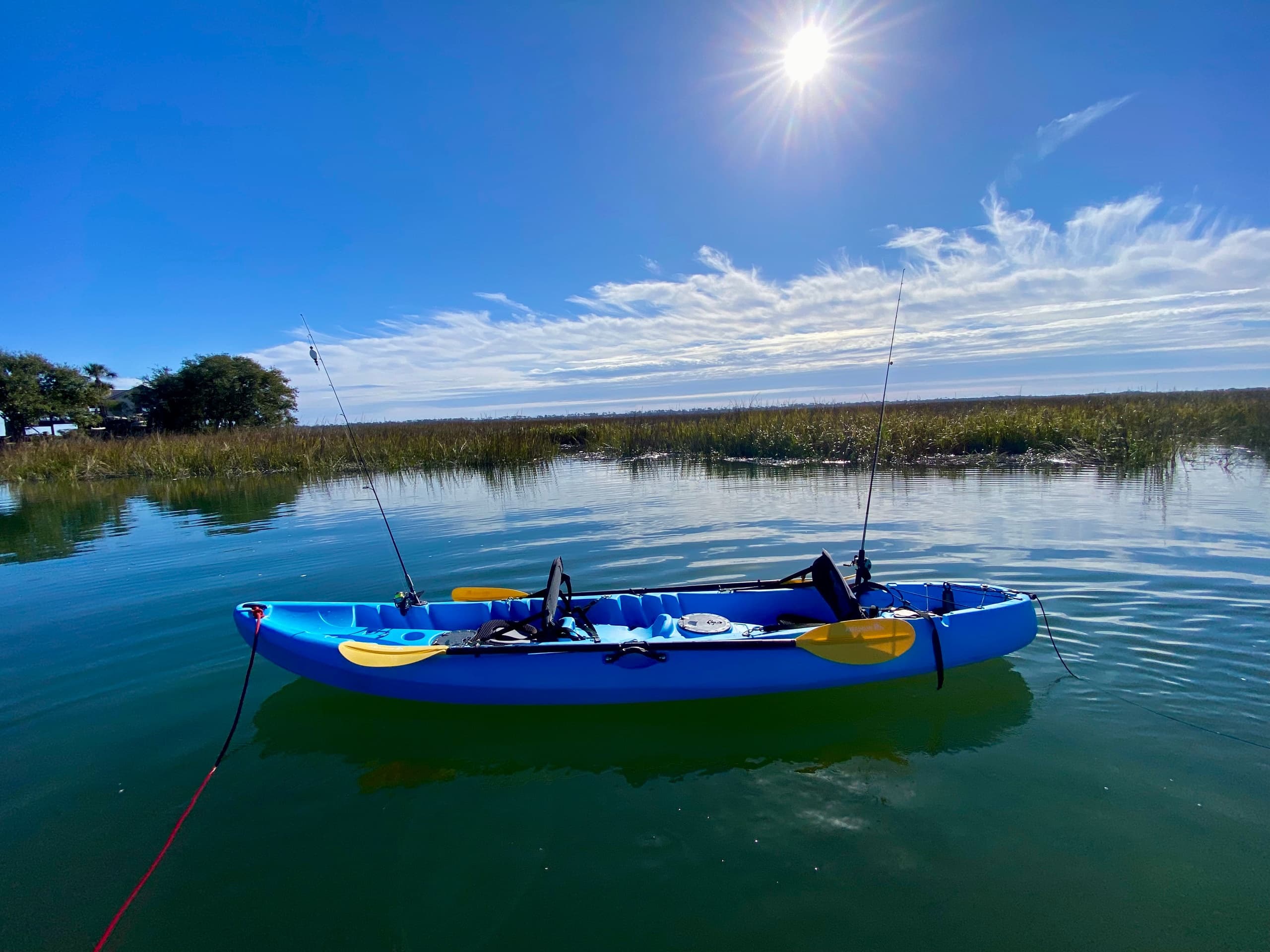 Paddle, Cast, Repeat: Tandem Kayak Fishing Around St. Simons Island with Barry's Beach Service