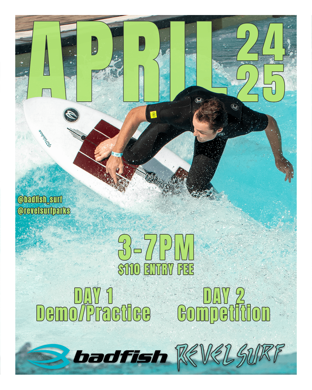 Revel River Wave Competition: Badfish Demo & River Surf Contest in Mesa, Arizona