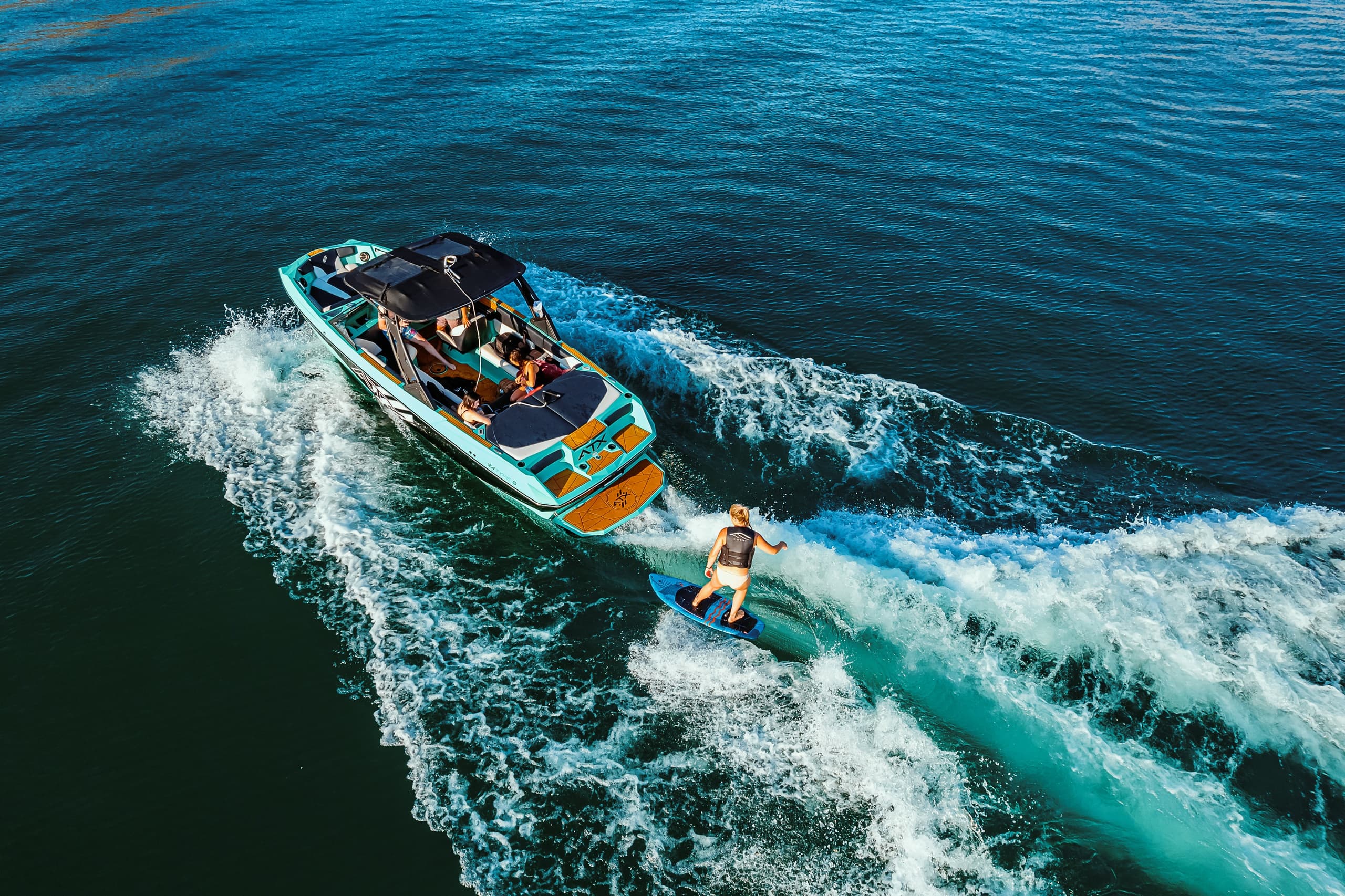 22' Surf Boat Adventure at Quail Creek State Park, Utah