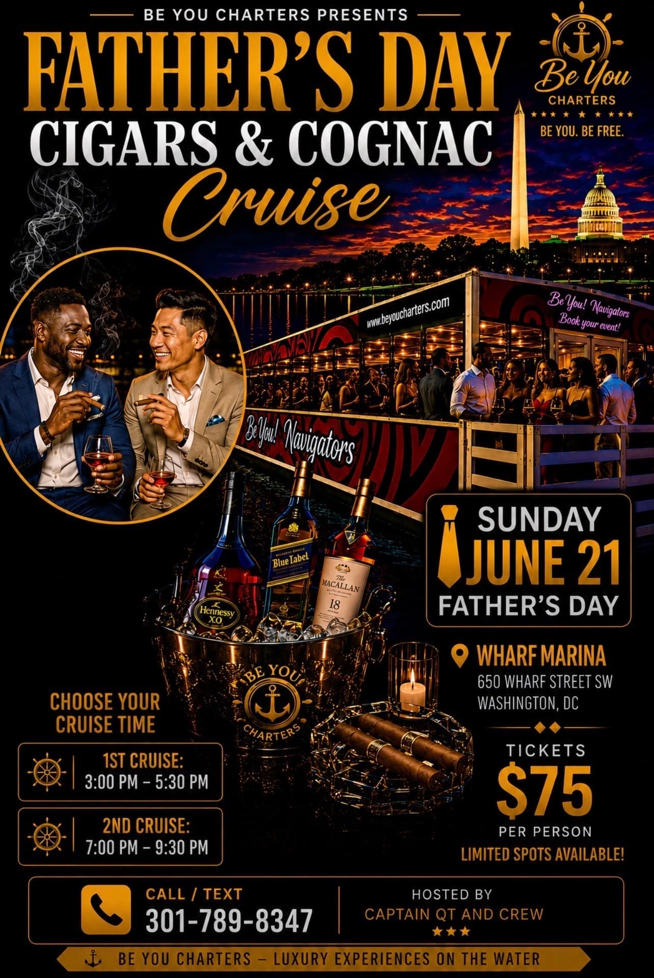 Father's Day Cruise on the Potomac: Brunch, Cognac & Dance Aboard the Be You Navigator photo 1