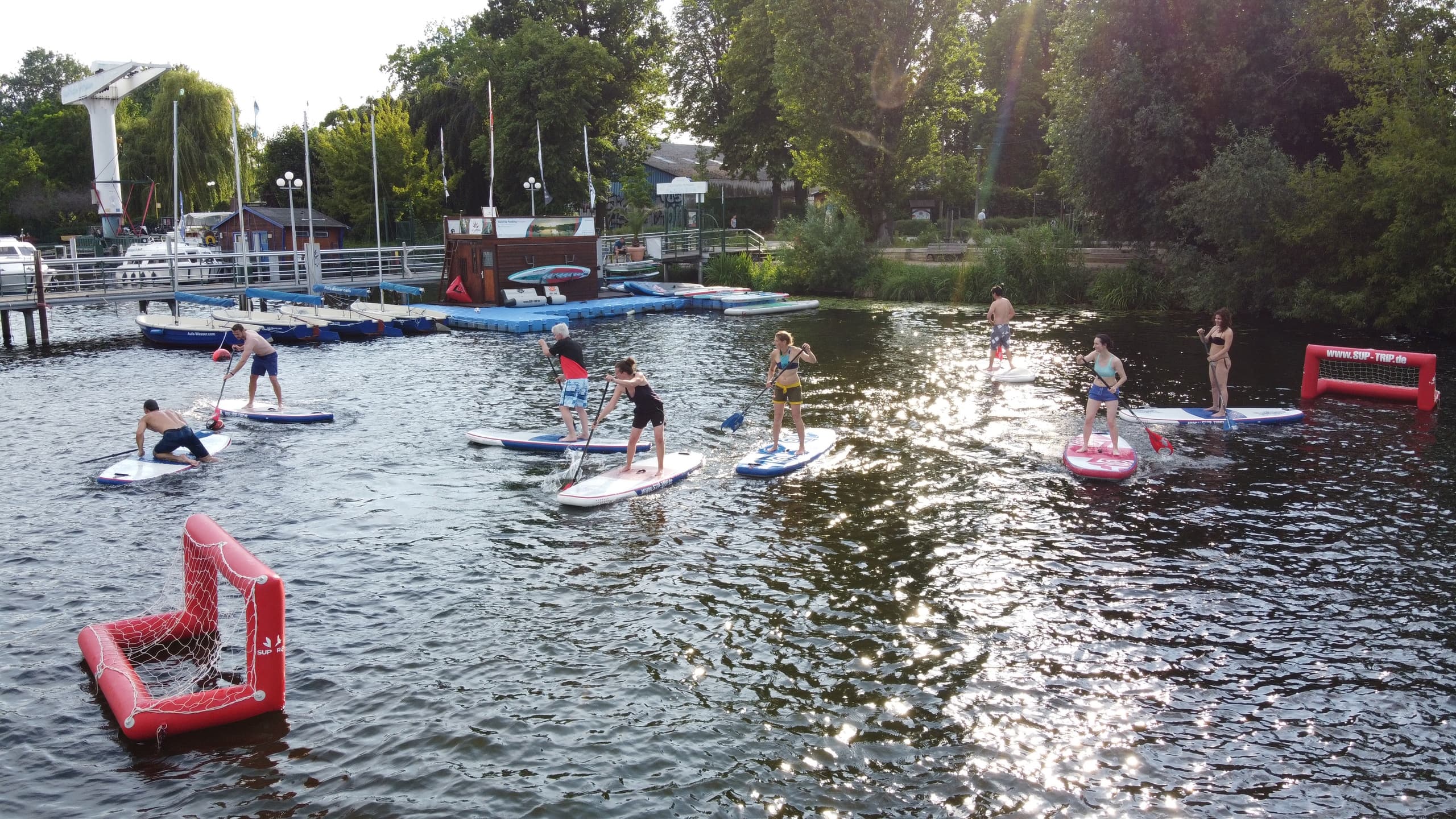 SUP Polo Action in Potsdam with SUP TRIP