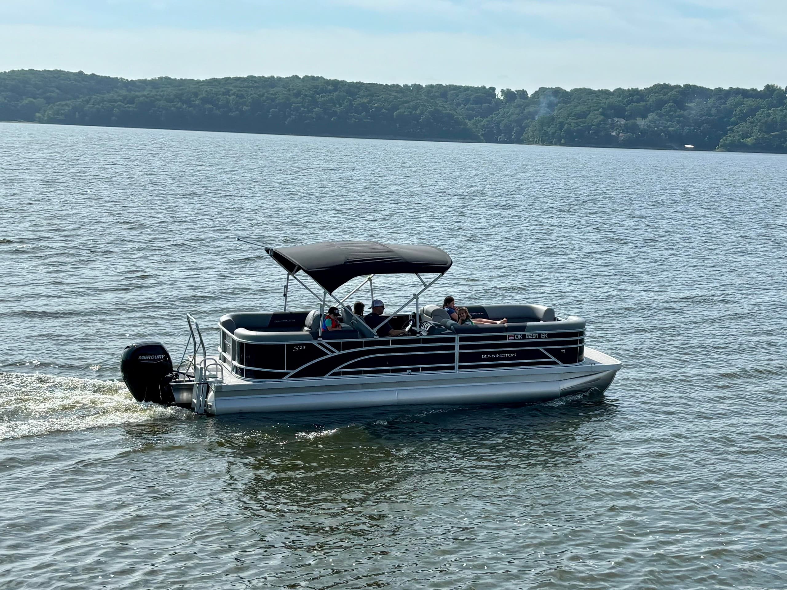Bennington 150 Boat Rentals: Full-Day Tritoon Adventures on Grand Lake, Afton photo 1