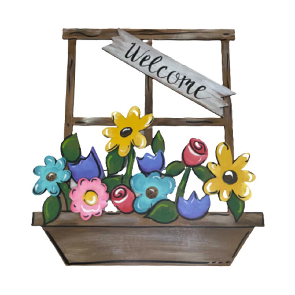 3D Floral Window-Box Paint & Sip in Omaha — CorkyCanvas Workshop