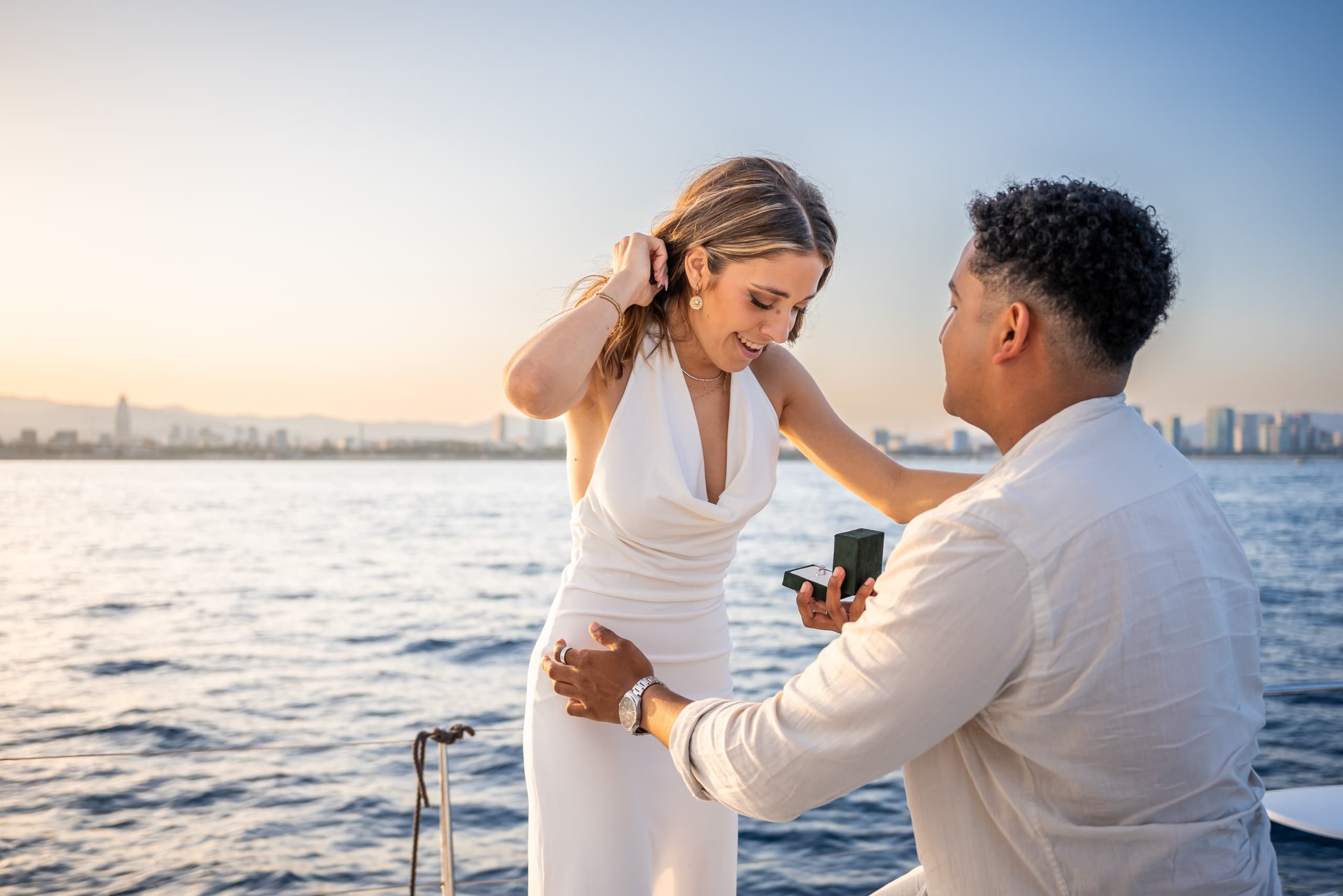 Romantic Catamaran Proposals in Barcelona with Velaris Charter
