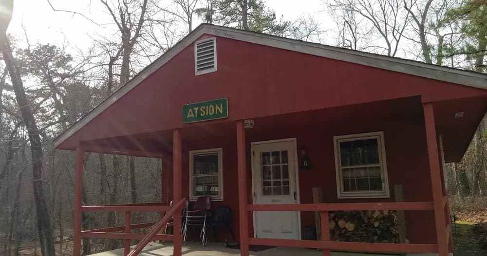 Atsion Cabin: Group Cabin Retreat on 165 Acres at Pine Tree Center, Tabernacle NJ