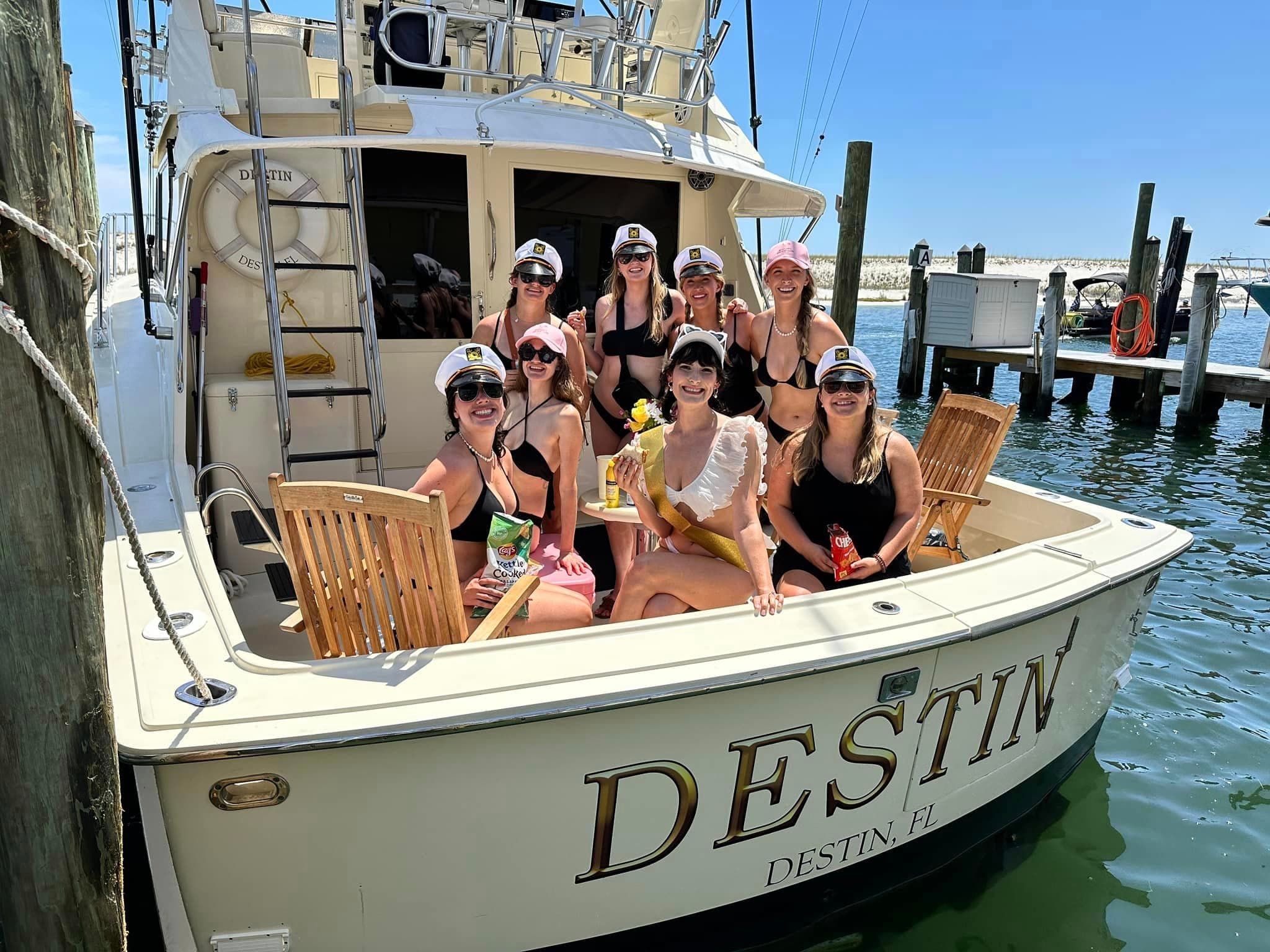 Private Bachelorette Yacht Charter in Destin — Crab Island, Dolphins & Emerald Waters photo 2
