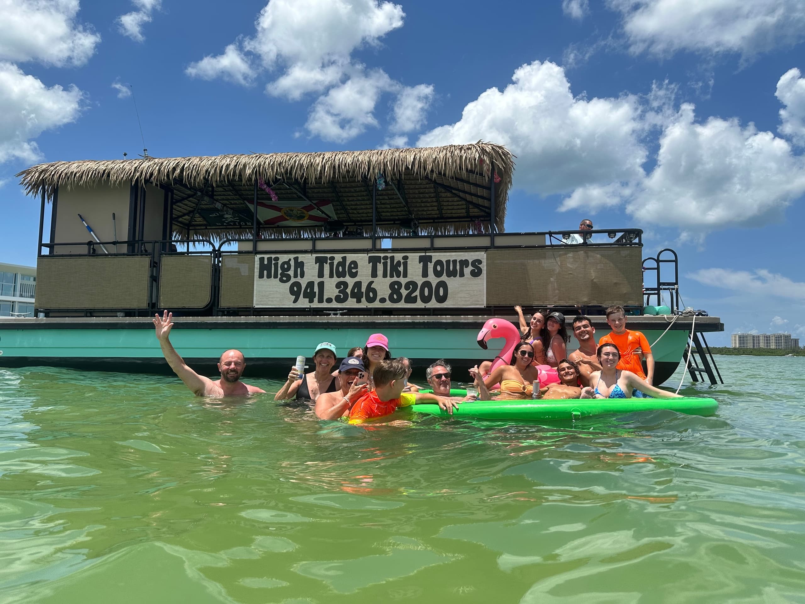 Sandbar Party on Siesta Key with Parasail Siesta