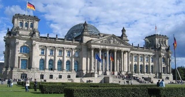 Reichstag building exterior, outdoor political landmark visit Berlin