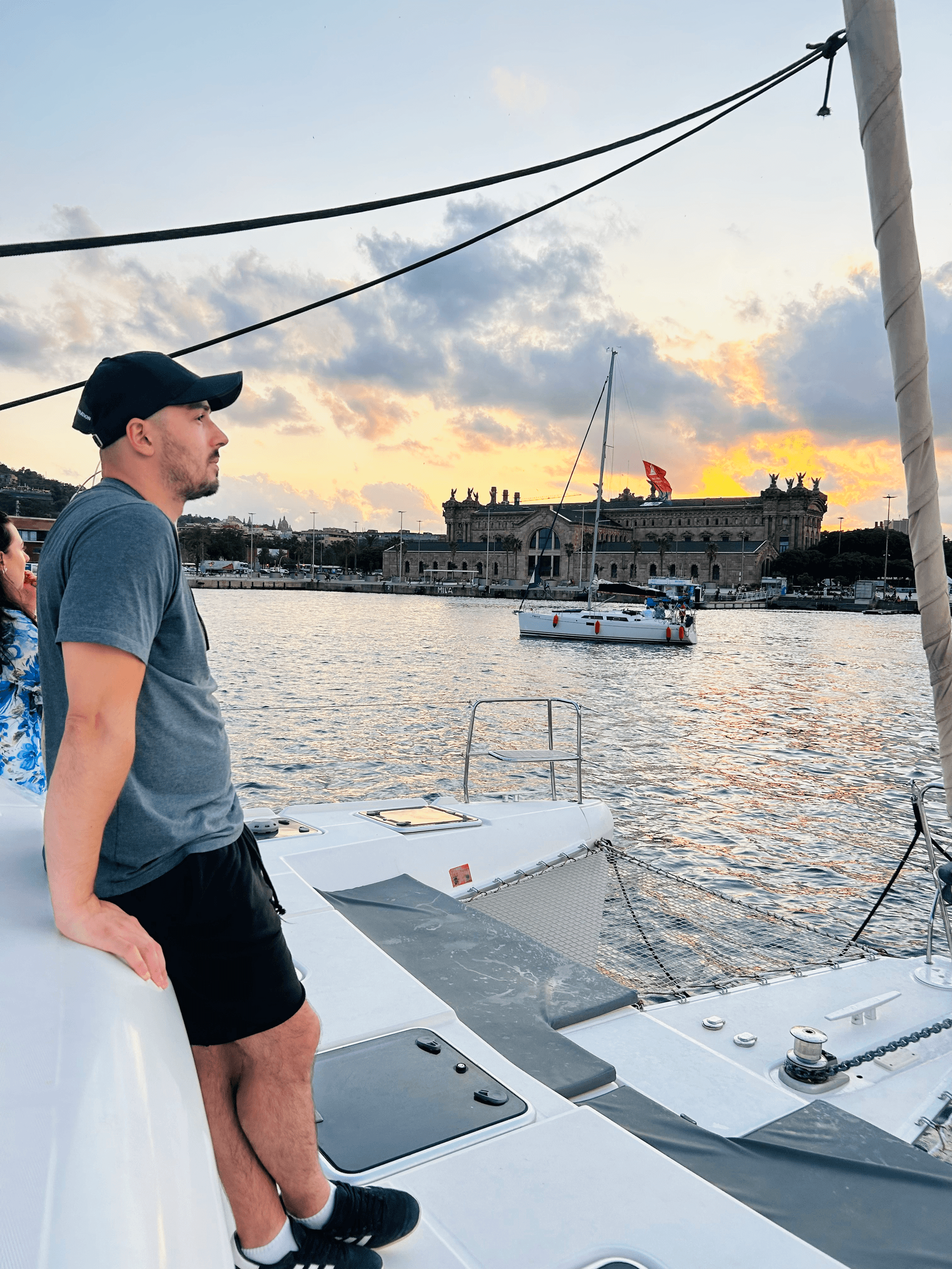 Golden-Hour Luxury: Sunset Catamaran Sail in Barcelona photo 2
