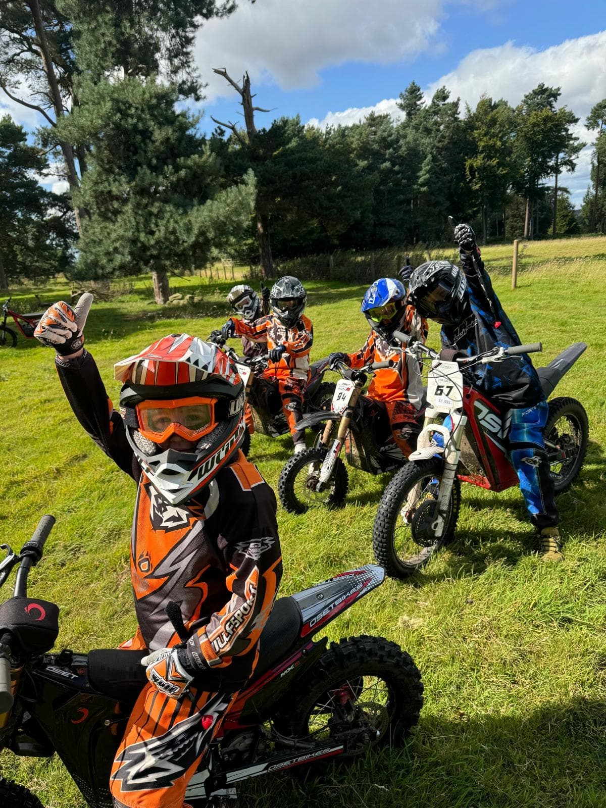 Kids Mountain Biking at Begin Off Road in [Location]