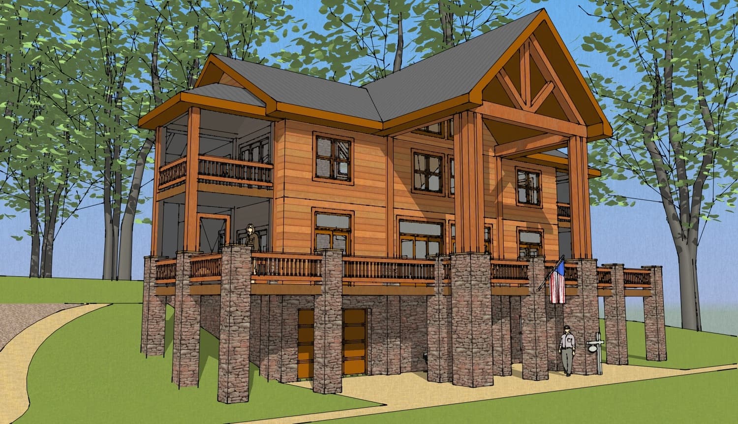 Luxury Mountain Retreat at Pinnacle Ridge Lodge in Blue Ridge