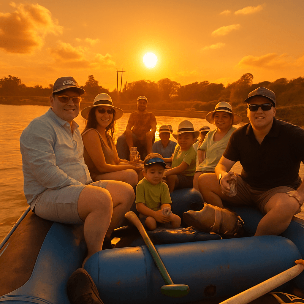 Water-Activities: Cedar Rock Adventures Sunset Raft Tour