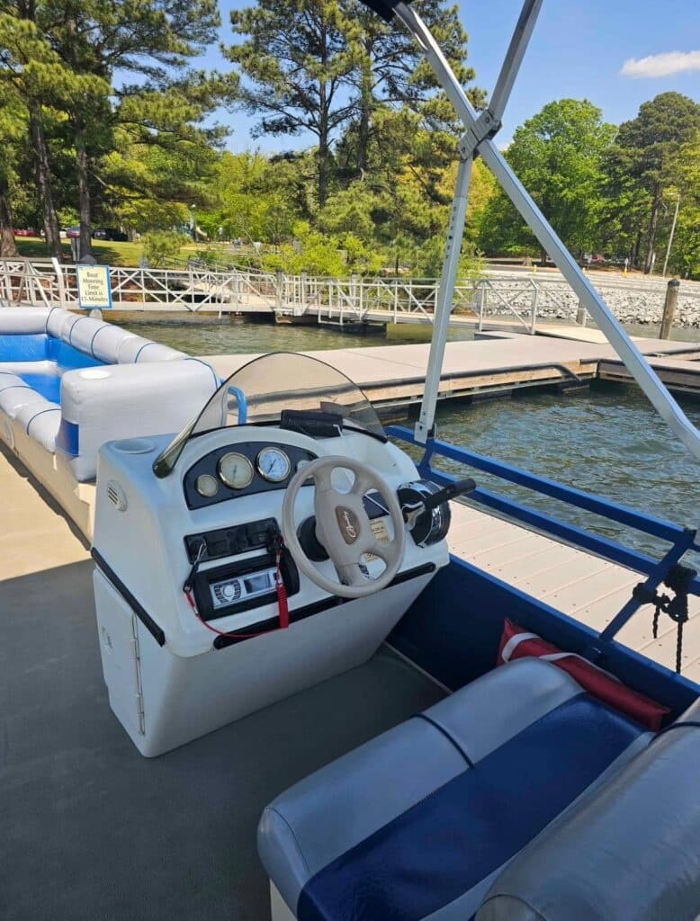 Blue Magic Pontoon Rental: 24-ft Bentley Sunset Cruises on Winston-Salem Lakes photo 2