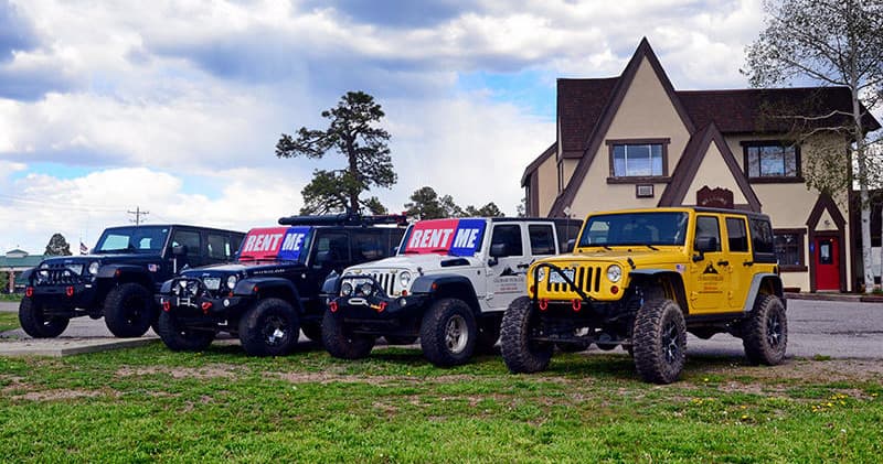 Modified Jeep Rental at Colorado Overland Adventures in Pagosa Springs