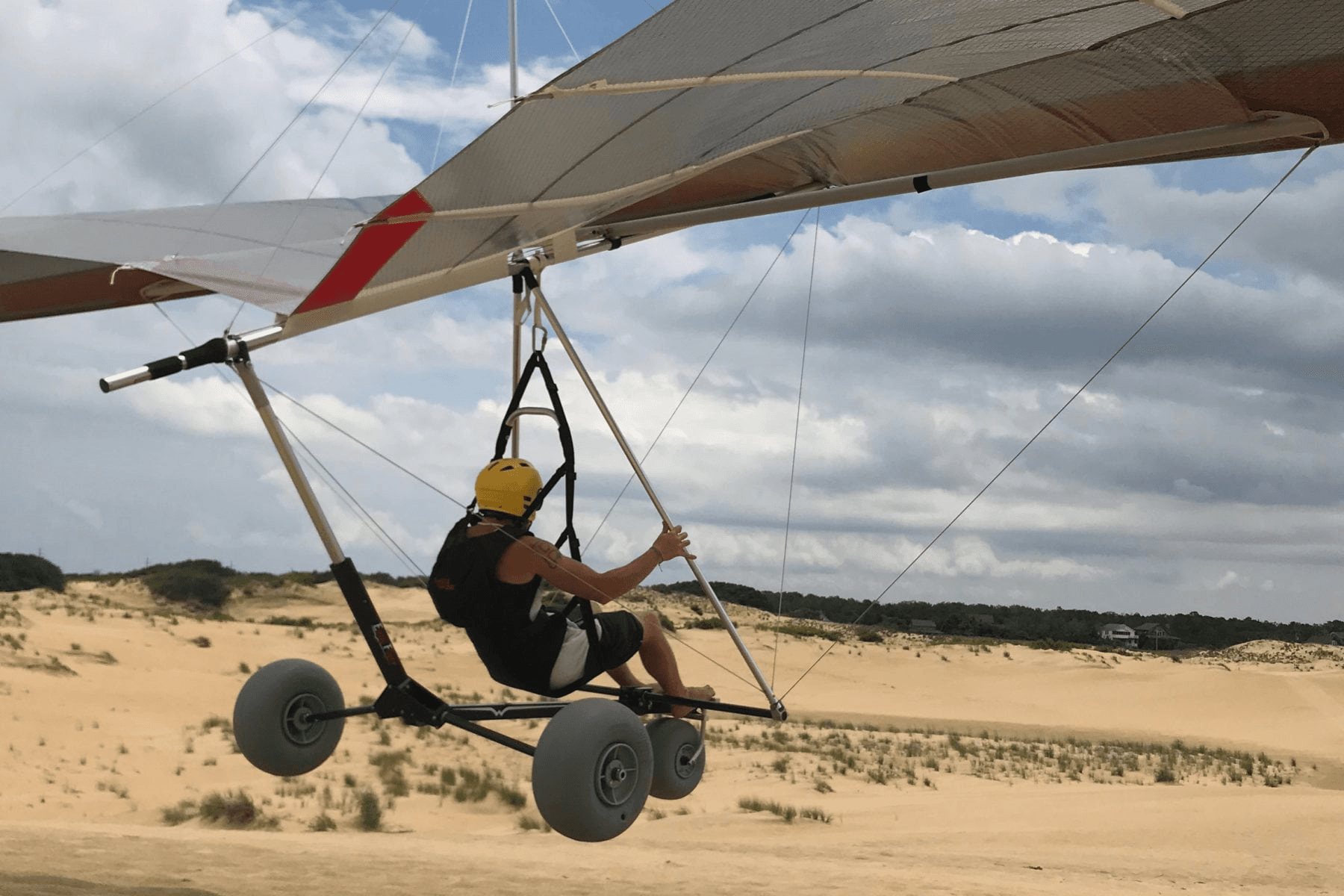 Adaptive Hang Gliding Lessons at Jockey's Ridge: Wheelchair-Friendly Flights Over the Dunes