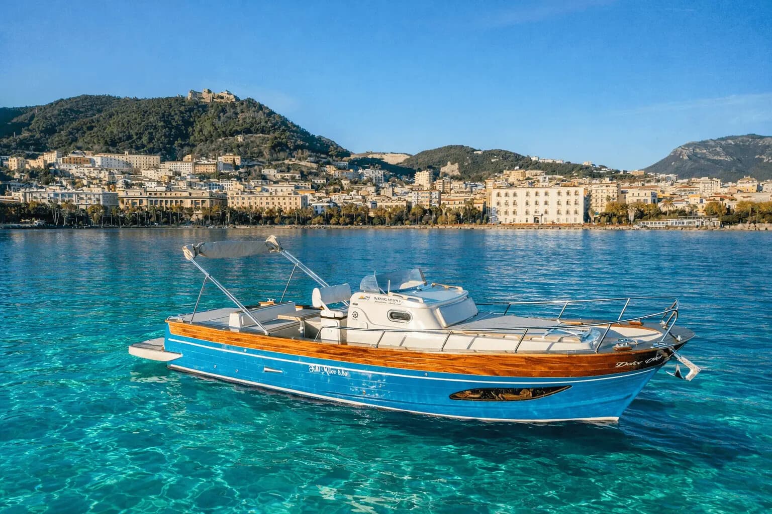 Capri Gozzo Boat Tour from Salerno: Swim, Sip and Explore by Classic Boat photo 3