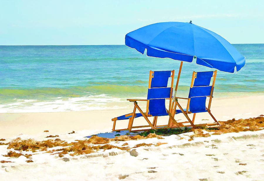 Ultimate Beach Comfort: Three-Day Umbrella & Chair Rental at Folly Beach, SC