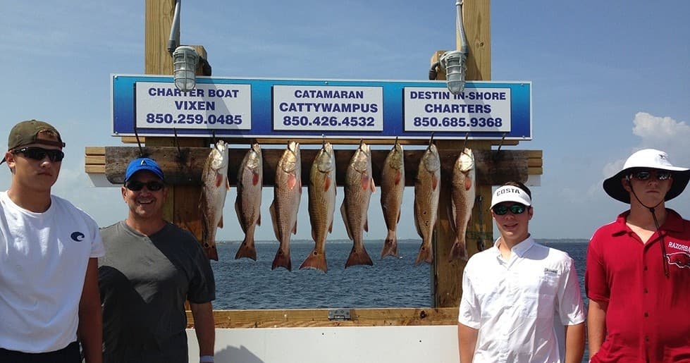 Inshore Bay Fishing with Destin Inshore Charters in Fort Walton Beach