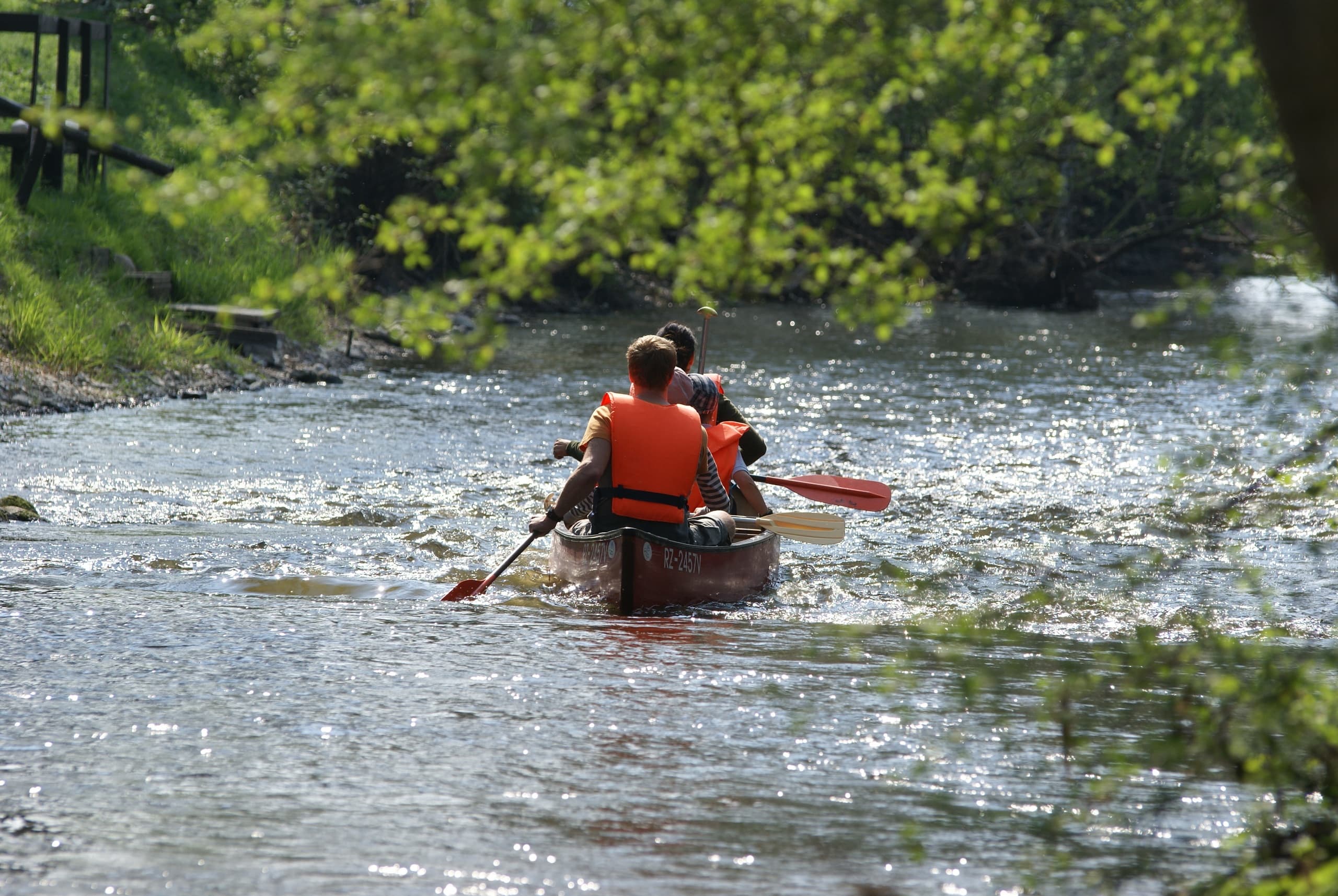 Canoeing the Trave River with KANU-CENTER KREBS KG