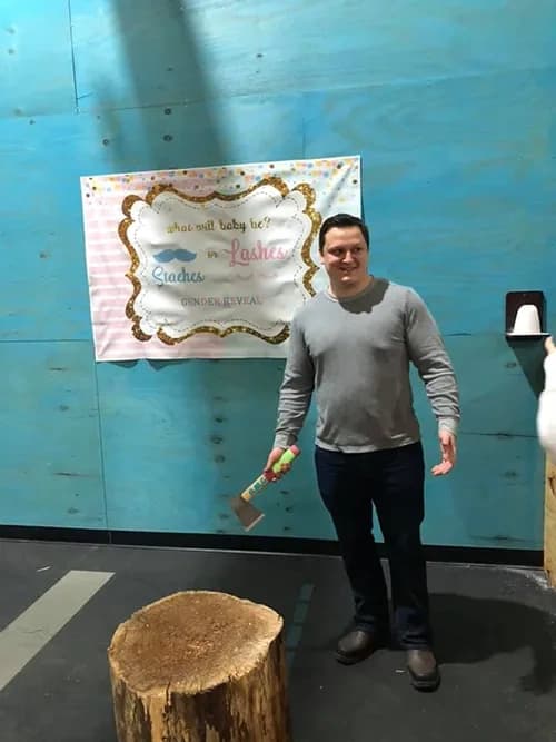 Private Projection Party at ChillAxe: Axe-Throwing Parties & Team-Building in North Huntingdon