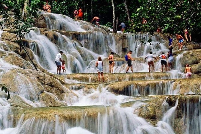Climb Dunn's River Falls & Blue Hole — Round-Trip Shuttle from Falmouth photo 1