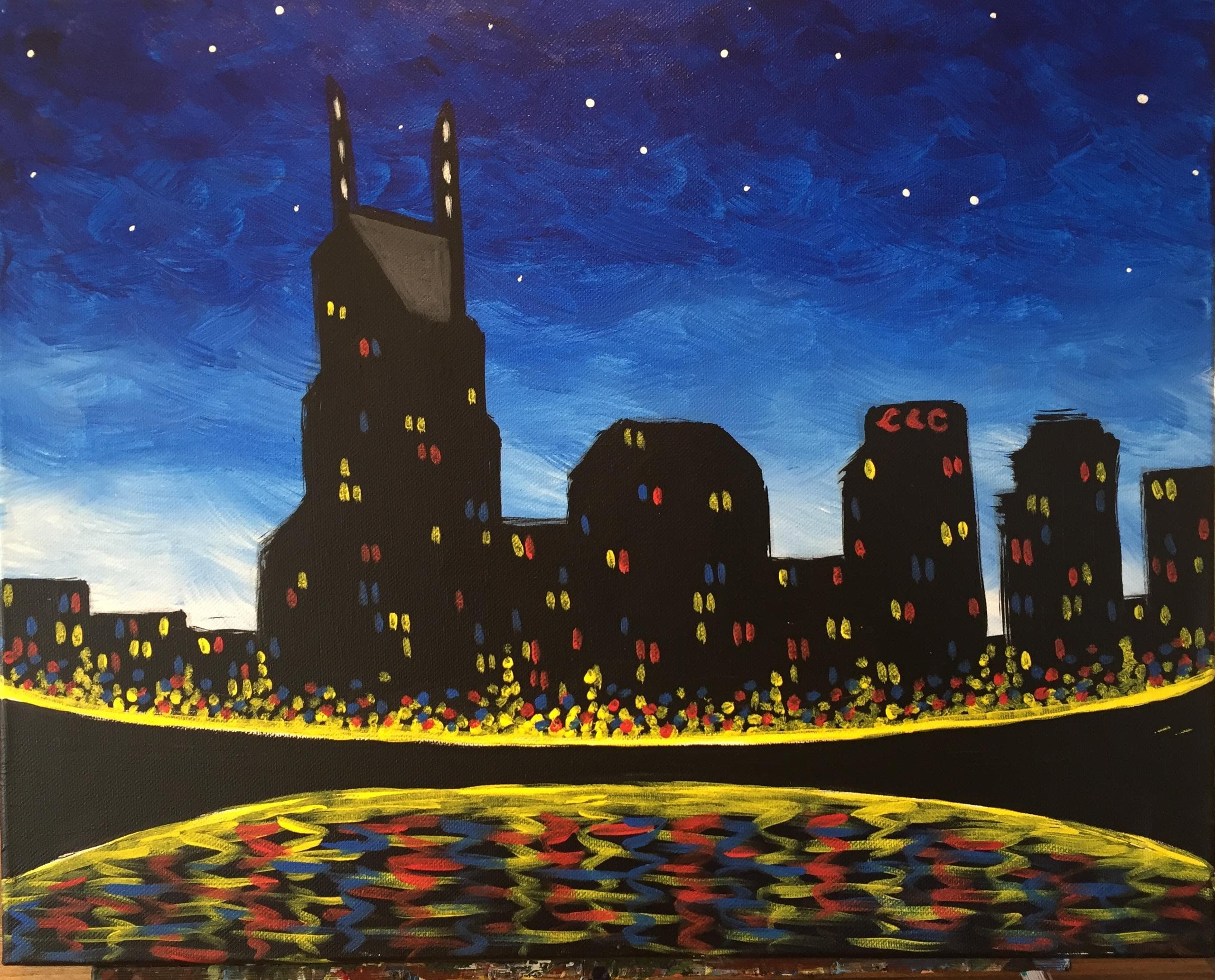 Nashville Nightlife Paint Class by Dabble Events