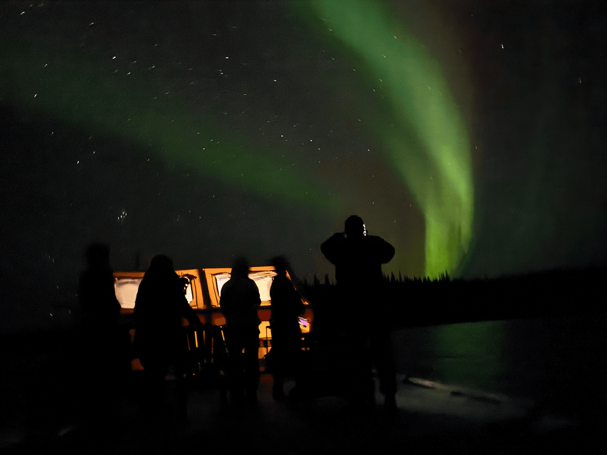 Moveable Floating Glampsite on Graham Lake: Catch Trophy Trout & Aurora Views from Yellowknife photo 3