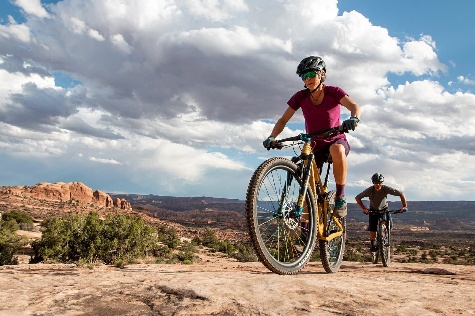 Mountain Biking in Moab's Navajo Rocks by Whole Enchilada Shuttle Co.