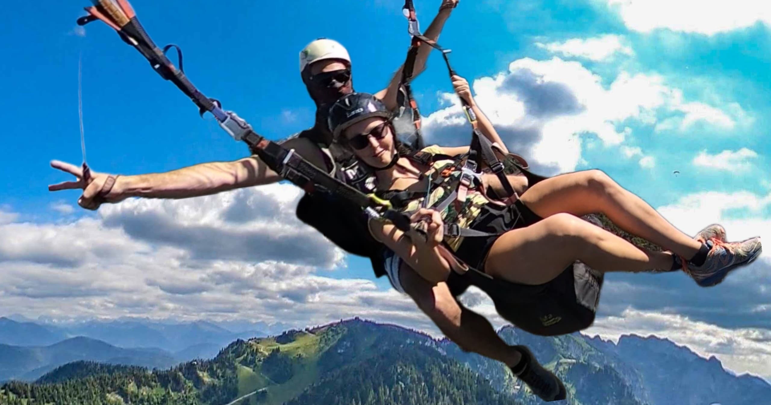 Tandem Paragliding Over Bavarian Alps with Paraglidingbase