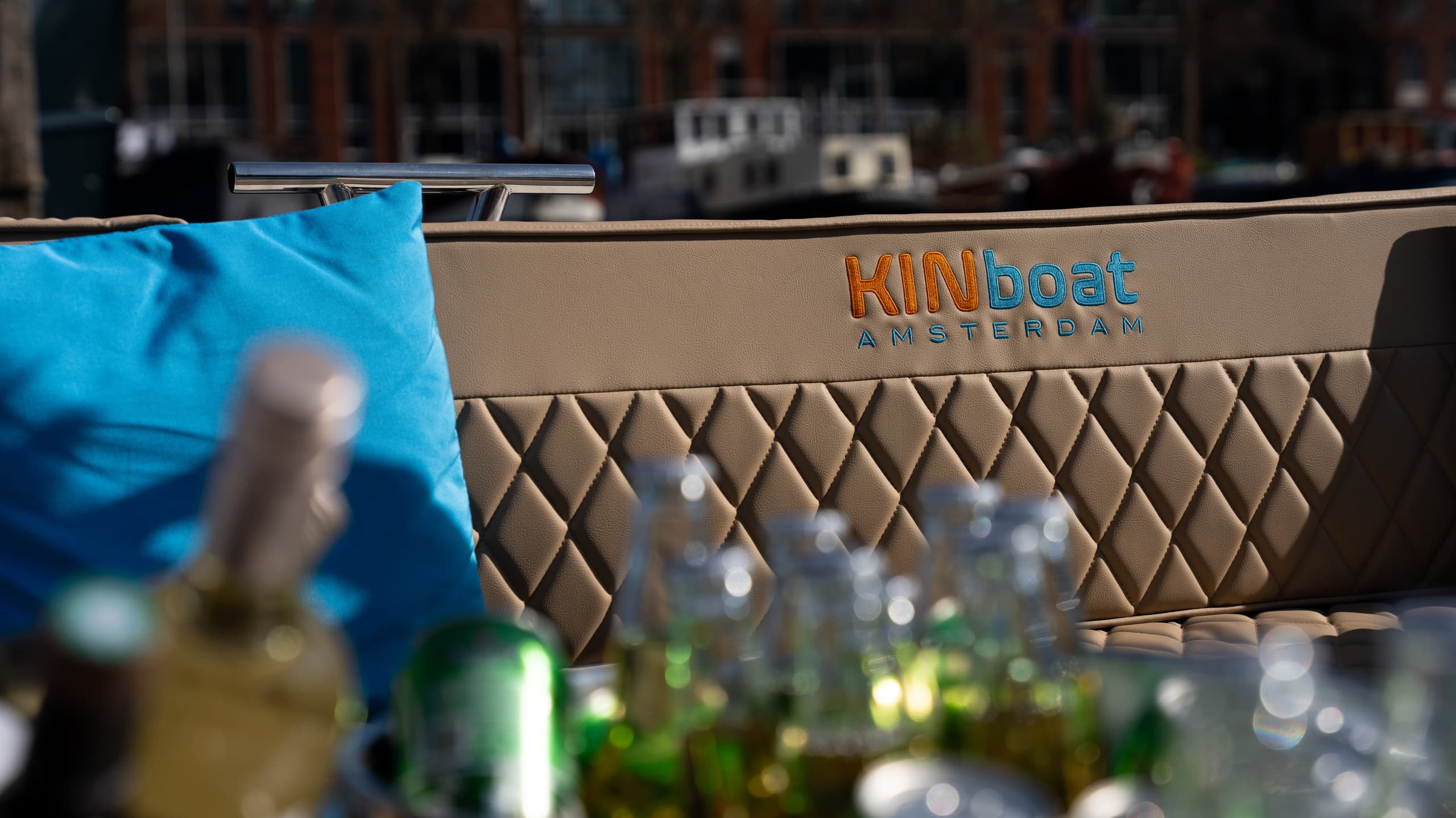 Explore Amsterdam’s Canals by Electric Boat with Unlimited Drinks from Rosewood Hotel