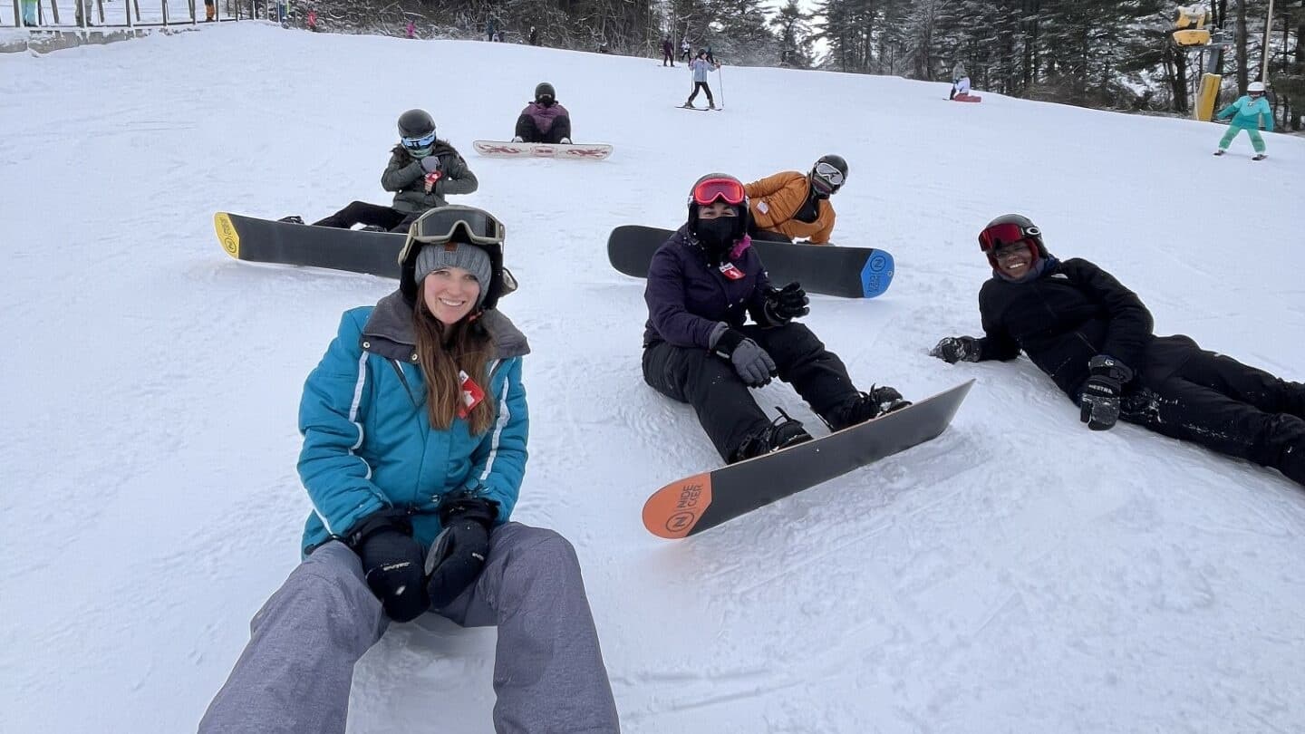 Inclusive Beginner Snowboarding Clinic at Boyce Park for Women and Genderqueer Riders