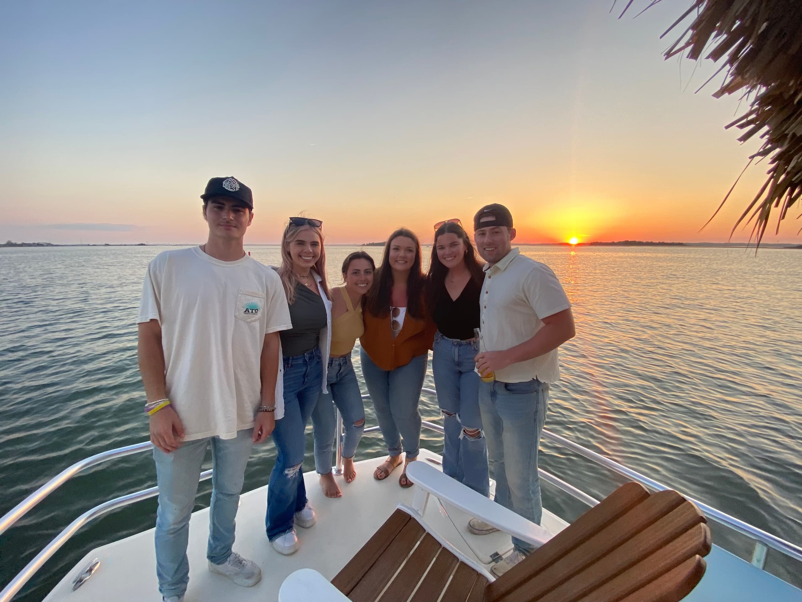 Sunset Tour in Wildwood: Private Tiki Boat Cruise