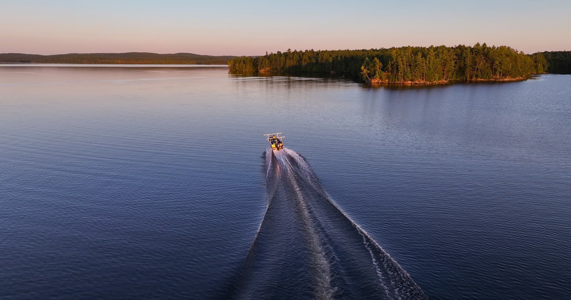 Fall Boat Tour on Lake Opeongo with Algonquin Outfitters