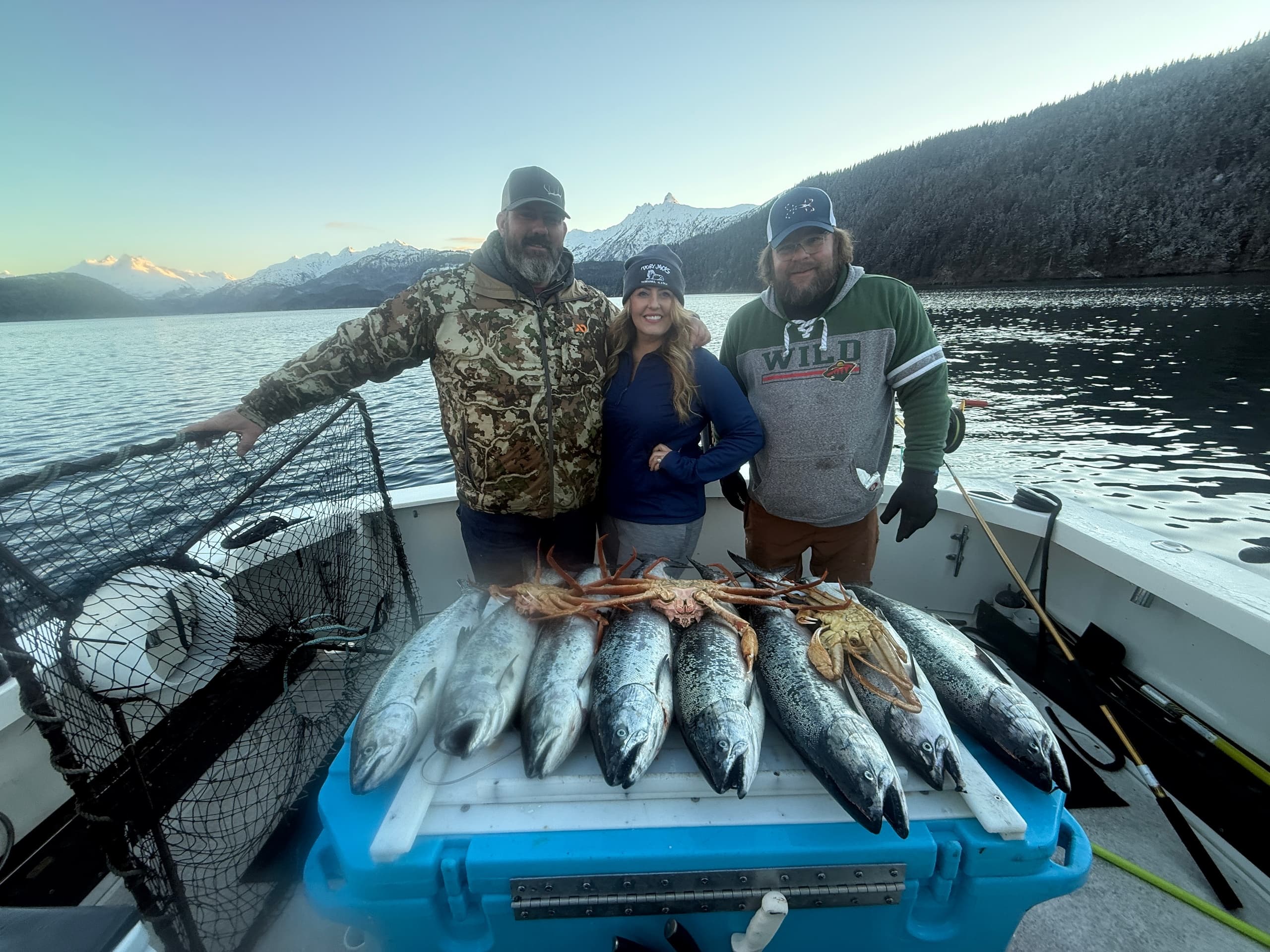 Winter Kings and Tanner Crab: Homer Kachemak Bay Salmon & Tanner Crab Charter photo 2