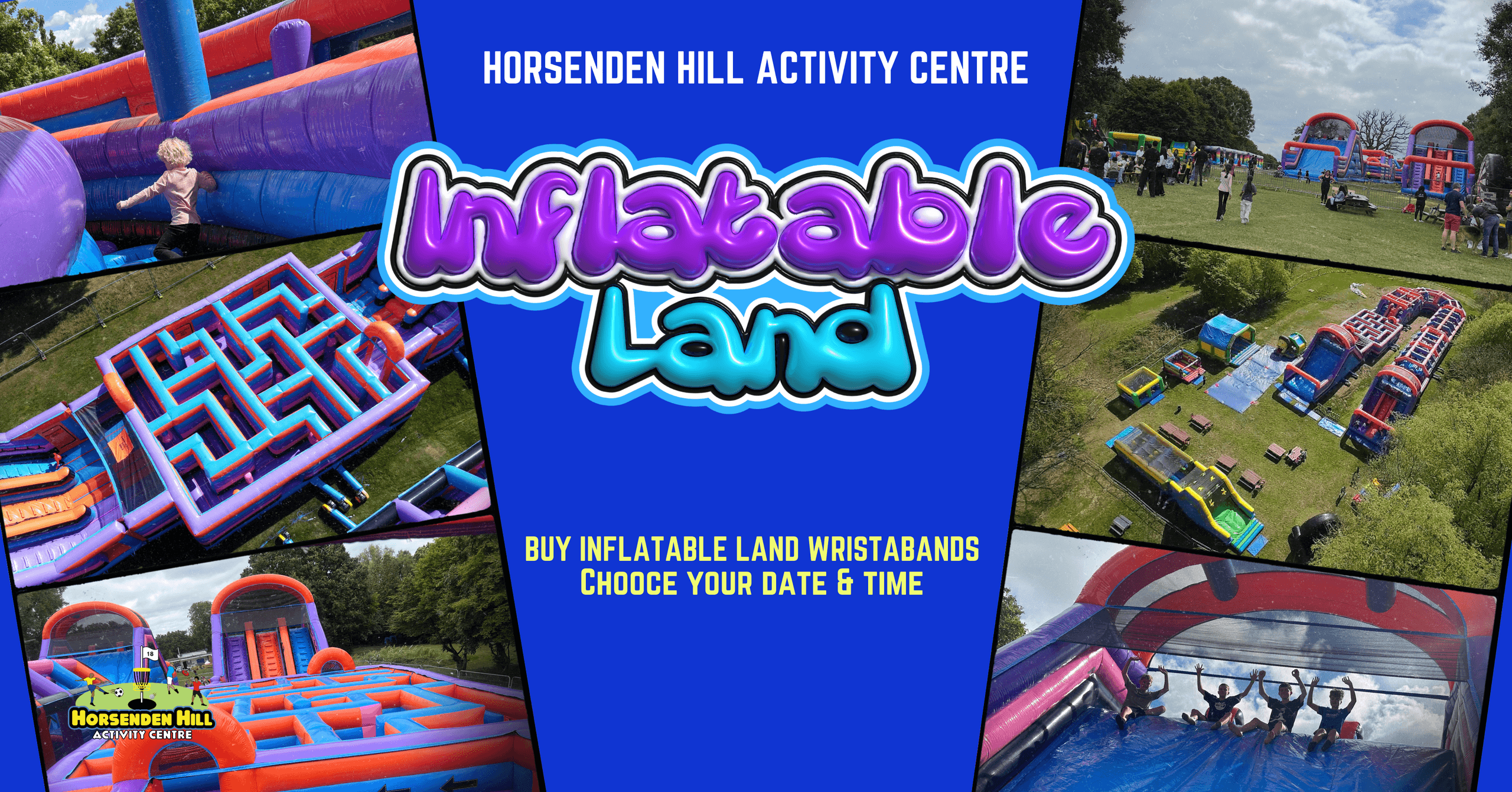Inflatable Land Adventure at Horsenden Hill Activity Centre