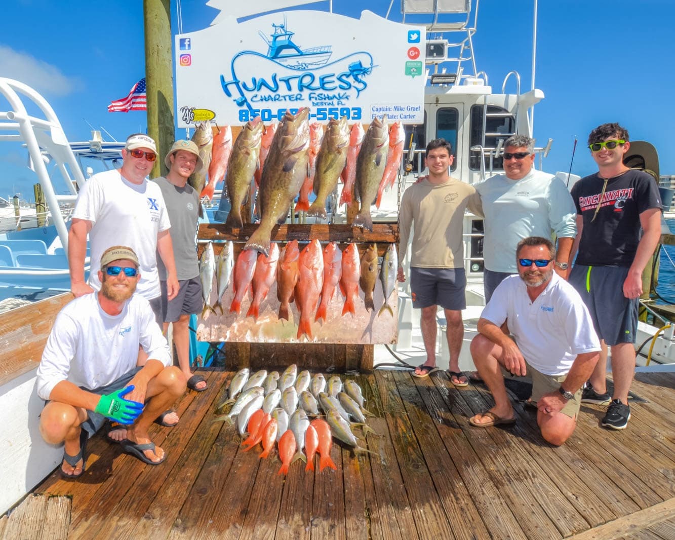 Ten Hour Fishing Trip with Huntress Fishing Charter in Destin