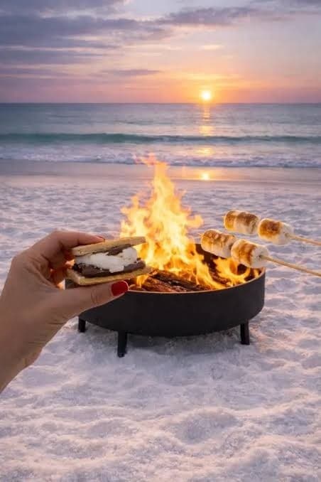 Sunset Beach Fire Experience: Private Bonfire on Panama City Bay