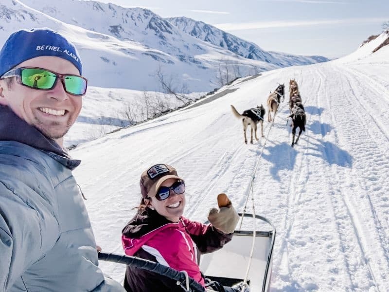 Alaska Dog Sledding Through Willow's Gold-Mining Hills