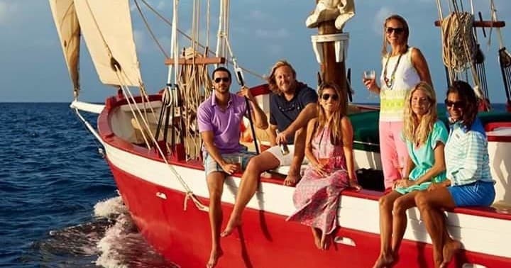 Water-activities: Shared Sunset Sailing Cruise on Anguilla