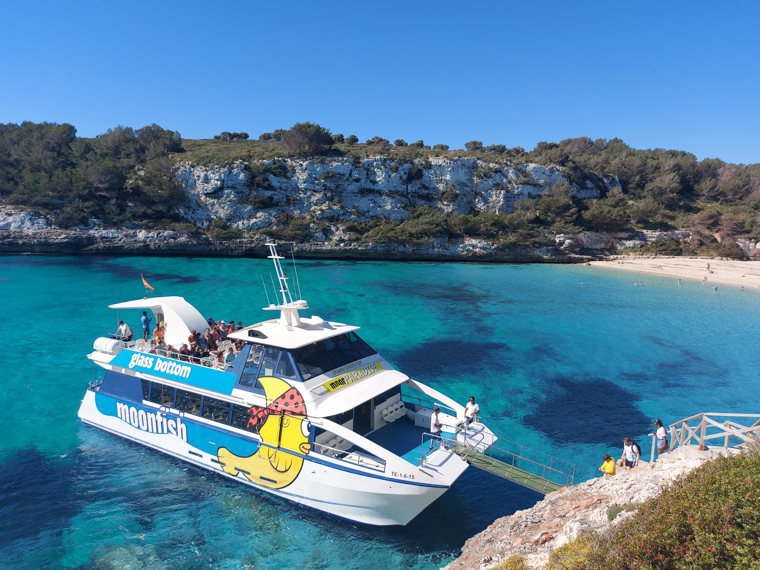 Explore Mallorca’s Coast: Glassbottom Moonfish Excursions from Cala Romántica