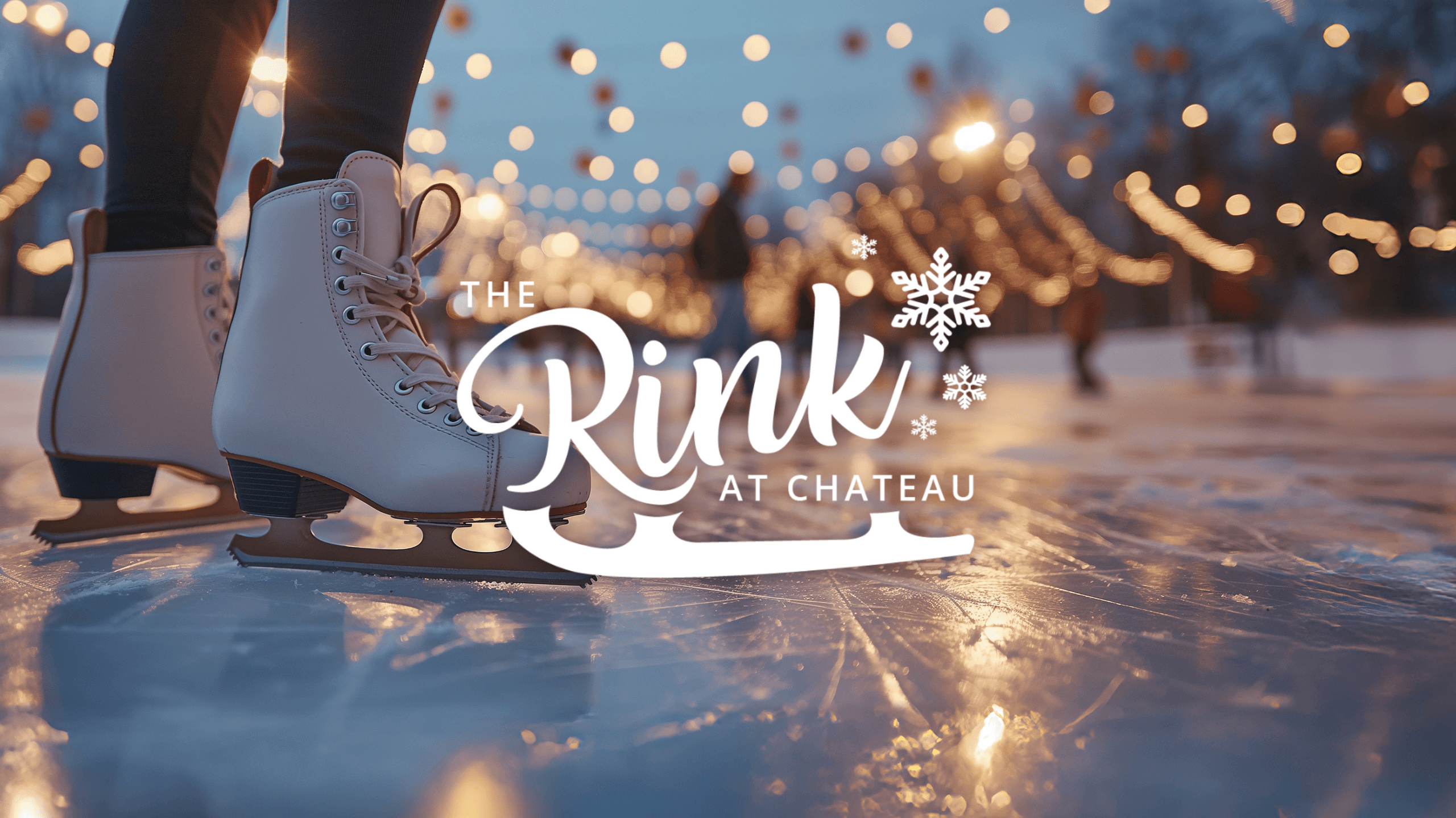 Experience Magical Outdoor Ice Skating at The Rink at Chateau in Braselton, Georgia
