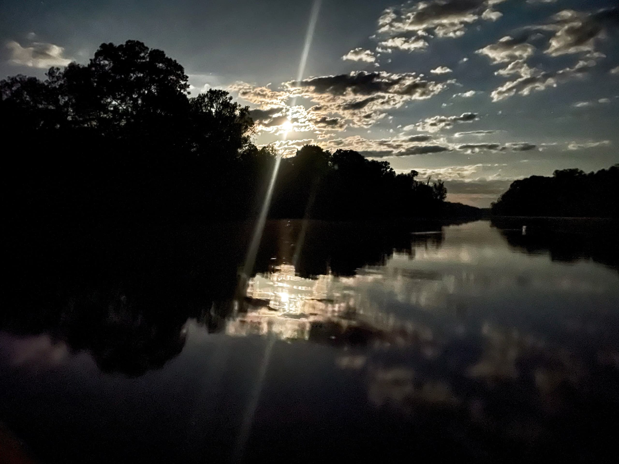 Moonlight Paddle Adventure on Saxapahaw Lake, NC