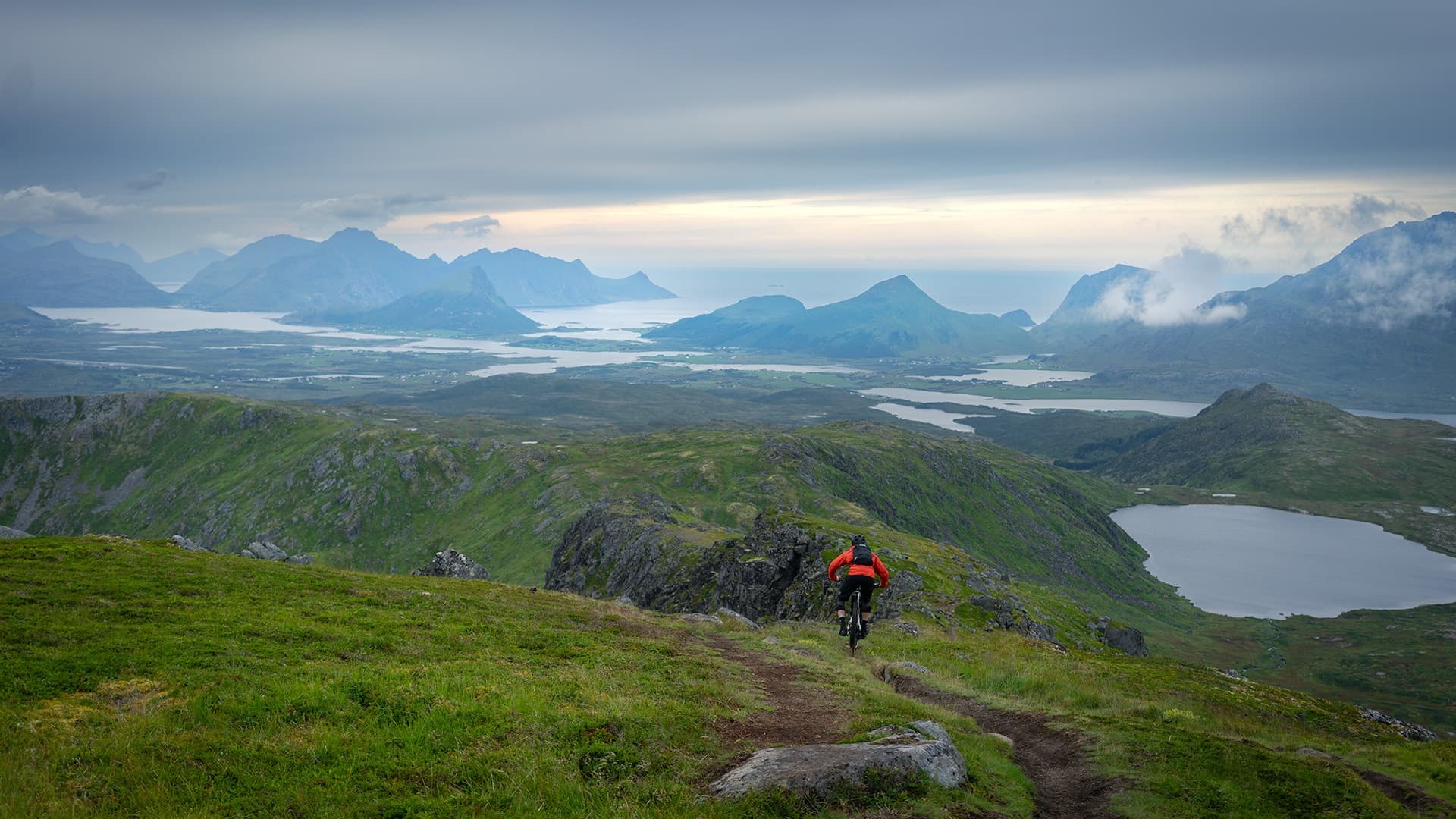 Mountain Biking in Lofoten with Northern Alpine Guides