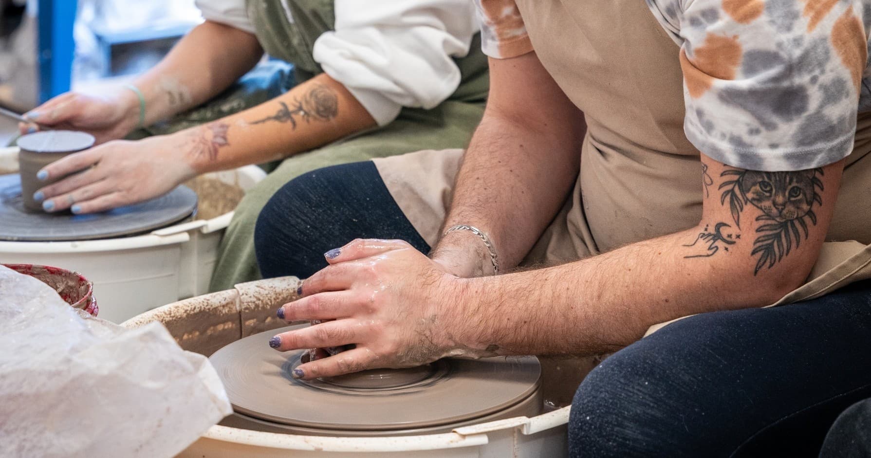 Learn Wheelthrowing at Black Hound Clay Studio South Thursday Evenings in Philadelphia