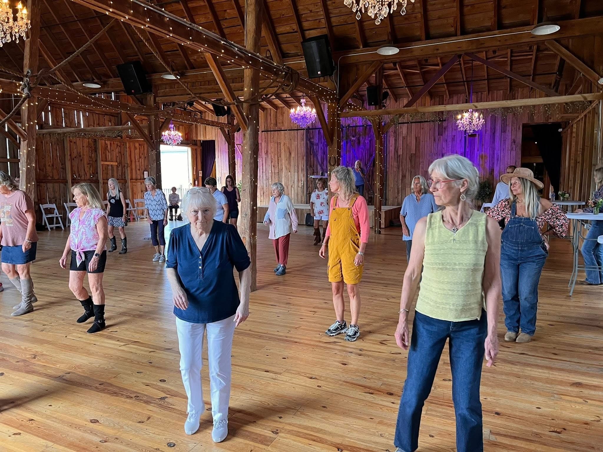 Line Dancing in Lavender Hill Farm’s Historic Red Barn — Boyne City Summer Night Out photo 4