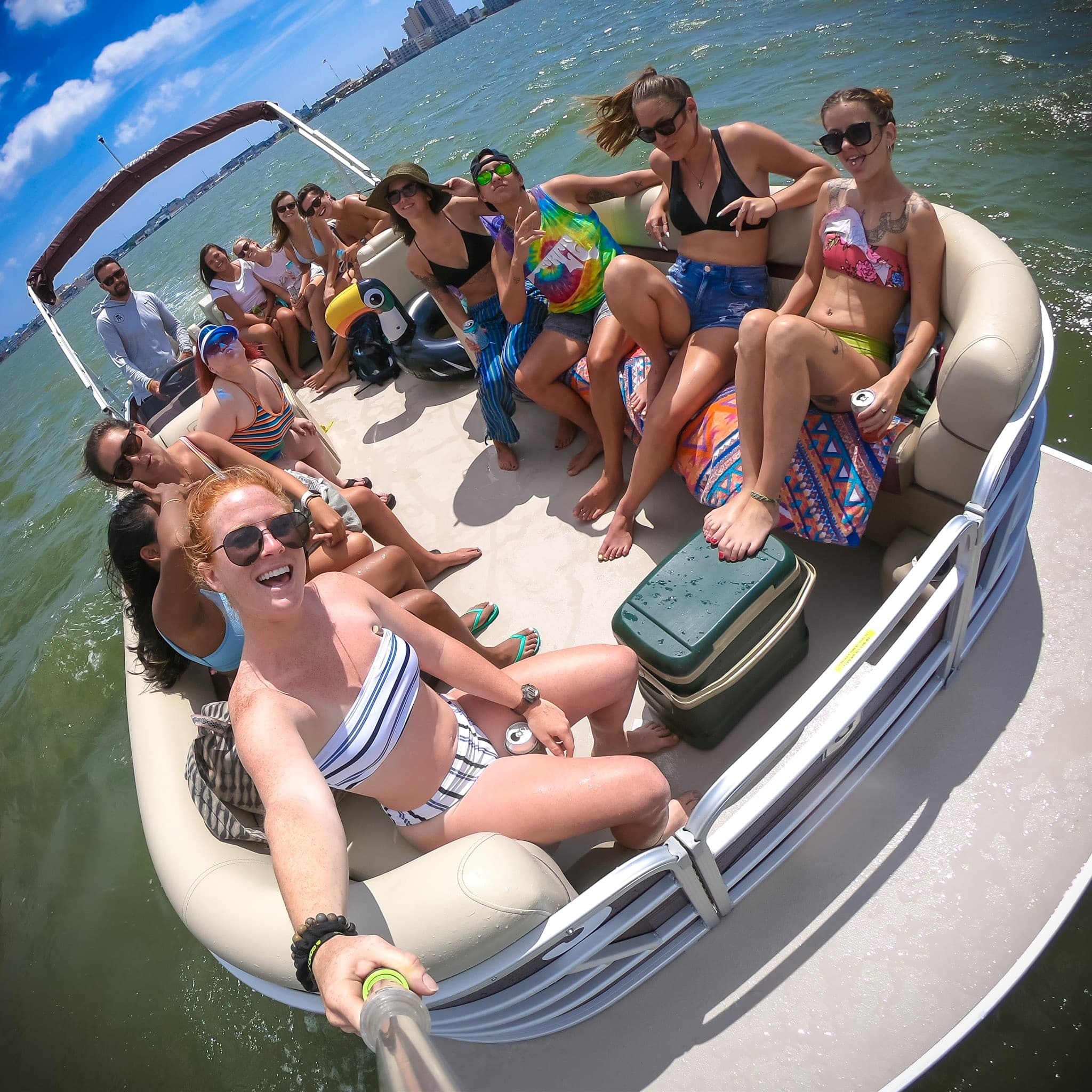 70 HP Pontoon Boat Rental in Ocean City, MD