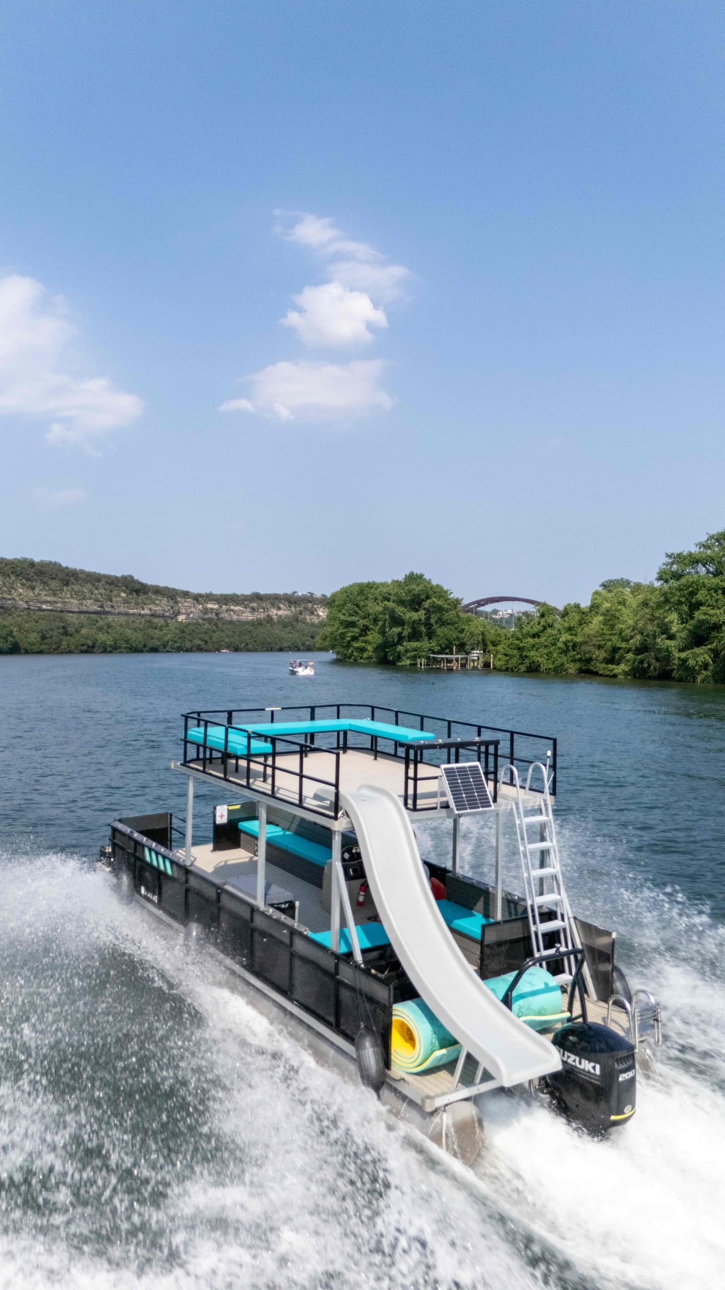 Hulk 2900 Double Decker Party Barge on Lake Lewisville